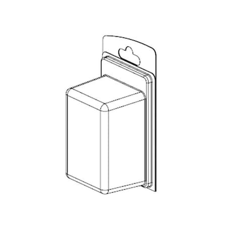 Visipak Thermoform-CLAMSHELL-#123-6.375-3.500-3.750-2.460-2.170-5.000-3.050-0.0285-RPET-CLEAR, 300PK 123TF